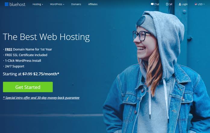 Bluehost Webhosting Service 