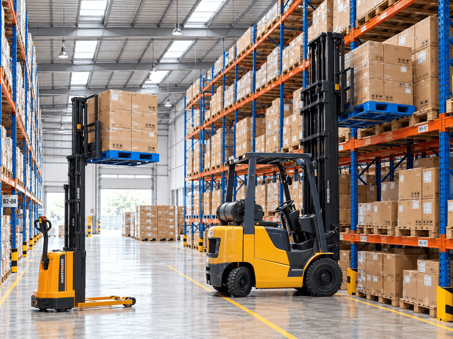 Hand Stacker atau Forklift Mana yang Sesuai untuk Gudang