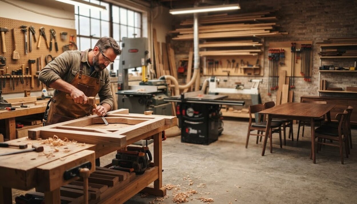 peluang usaha furnitur custom berbahan kayu