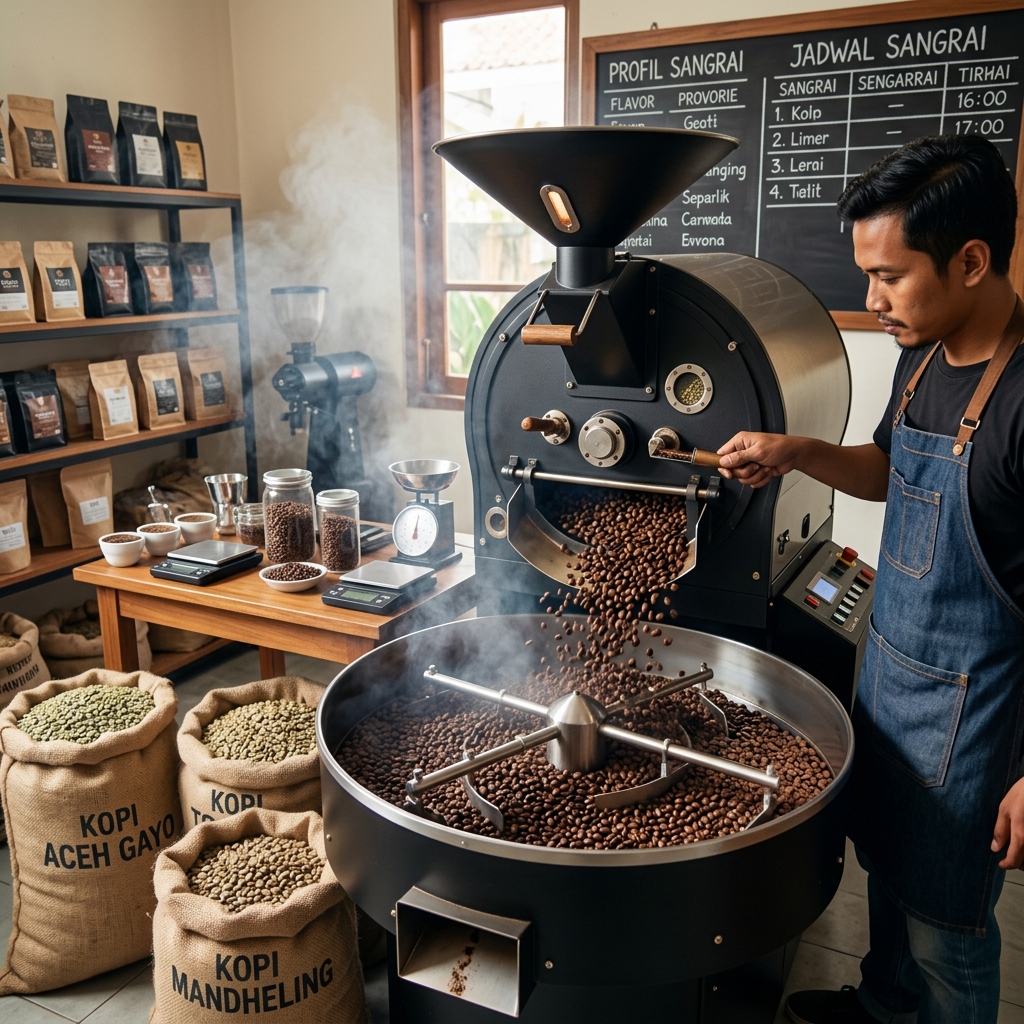 Cara Menentukan Durasi Sangrai Biji Kopi yang Tepat